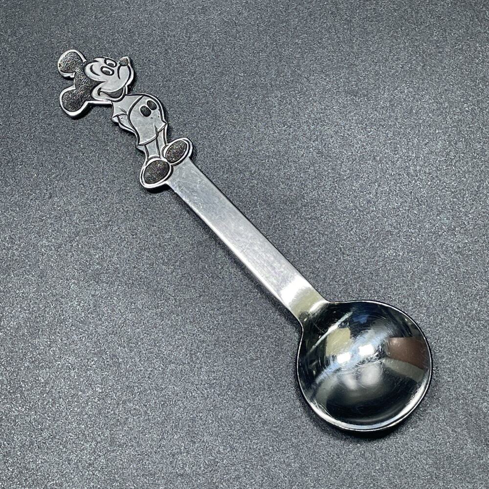 Bonny Walt Disney Prod Mickey Mouse ROUND Spoon 5 5/8" Child Japan Stainless